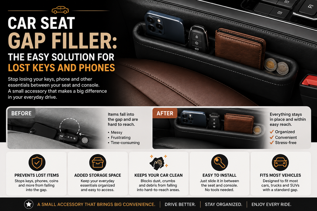 Car Seat Gap Filler: The Easy Solution for Lost Keys and Phones