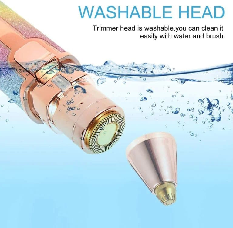 2 in 1 Rechargeable Facial Hair Remover – Eyebrow Trimmer