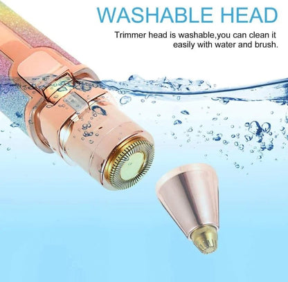 2 in 1 Rechargeable Facial Hair Remover – Eyebrow Trimmer